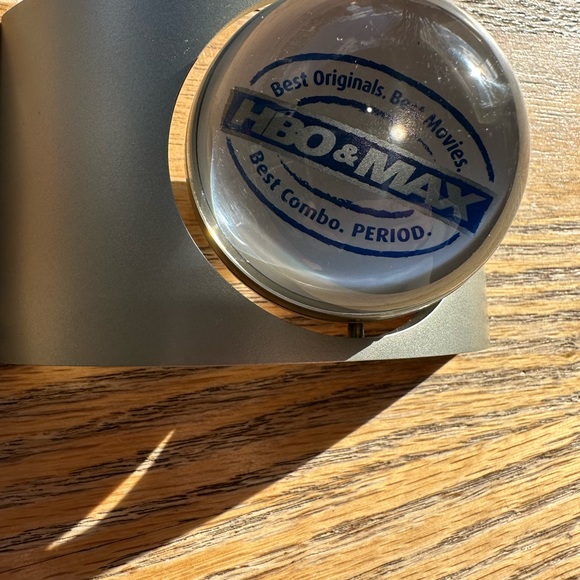 HBO & MAX Clock And Picture Holder In Arch Stand For Desk Top - Picture 3 of 4